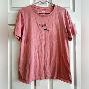 UNIQLO Peanuts Pink T-shirt